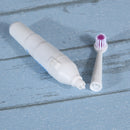 Waterproof Portable Electric Toothbrush AA Battery Brush with 2 Brush Heads