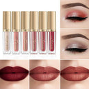 Mixdair 6 Color Matte Lip Gloss Shimmer Glitter Highlight Set Liquid Lipsti