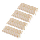 40Pc Rainbow Scratch Art Off Notes Stylus Pen Bamboo Wooden for DIY Painting
