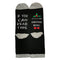 Unisex Christmas Design Socks Cotton Novelty Festive Sock One Size Dark Gray
