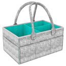 Portable Infant Kids Nappy Felt Baby Diaper Caddy Organizer Foldable Storage Bag