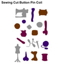 Sewing Cut Button Pin Coil Scrapbook Stamp DIY Cutting Die Stencil Craft