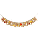 Happy Fall Banner Leaf Bunting Hanging Home Fireplace Mantel Party Supplies