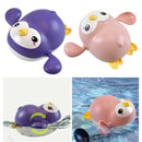 2 Pieces Cute Clockwork Swimming Penguin Bath Paddling Water Play Toys