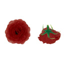 50Pcs Artificial Rose Silk Flower Heads Wedding Headwear Corsage Decor Red