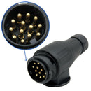 13-Way Trailer RV Truck Male Plug Corrosion Resistant Plug & Play