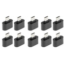 10pcs Micro USB Male to USB 2.0 Female Adapter OTG Converter For Android Black