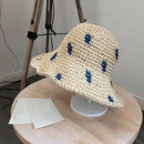 Straw Hat Women'S Hat Woven Straw Hat Female Sun Hat Collapsible Fisherman