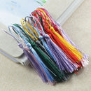 120Pc Handmade Soft Fiber Tassels Silky for Souvenir Bookmarks Jewelry Accessory