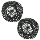 2 Pieces Black Hair Net with Elastic, for Civil War Era Costumes