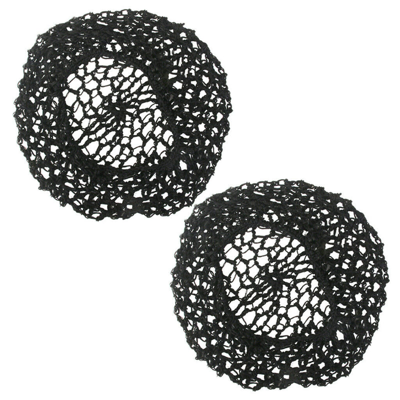 2 Pieces Black Hair Net with Elastic, for Civil War Era Costumes