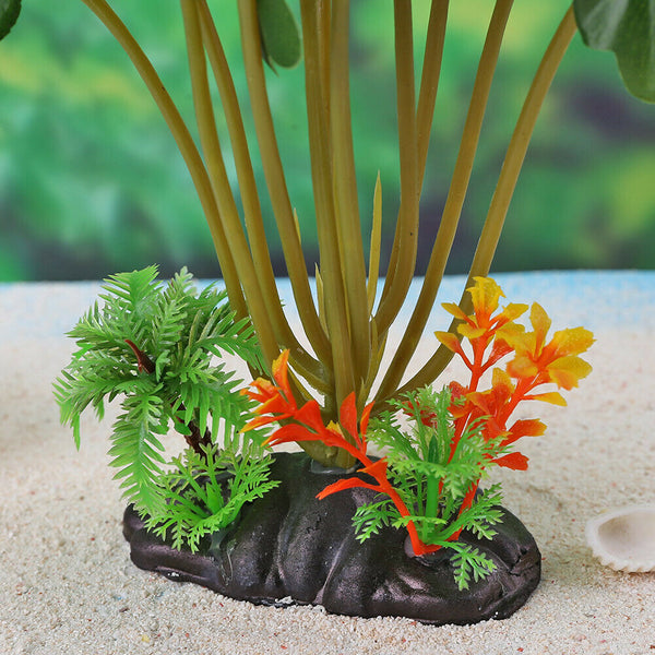 Artificial Fern Weed Water Grass Fish Tank Plant Viewing for Aquarium Decor #gib
