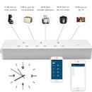 Smart Home Wifi Timer Extension 3 Uk Plug Power Strip 2usb Fast Charge Indi