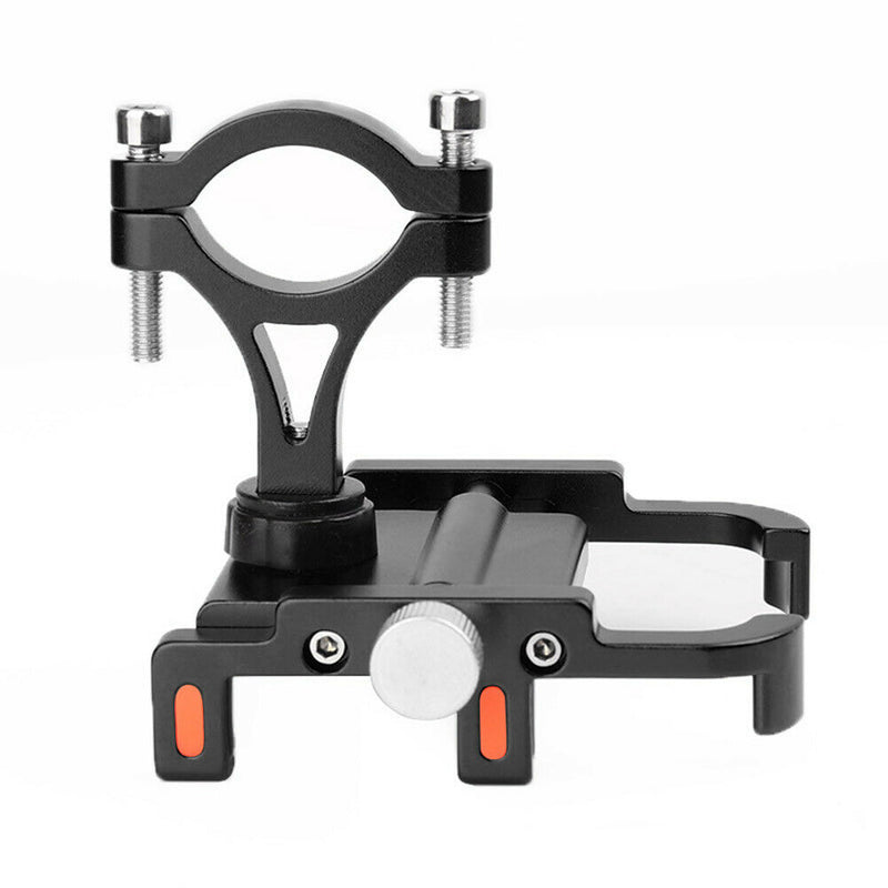 Bicycle Phone Holder Aluminum Motorcycle Handlebar Support Stand (Black)