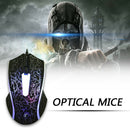X5 3 Buttons USB Wired Lighting Mouse Optical Ergonomic Home Office Gaming Mice