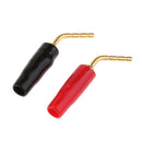 2mm Banana Plug Screw Type Audio Cable Connector Copper(Red,Black) 1pair