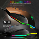 V1 Wired Gaming Mouse 8 Button w/ LED Breathing Light 3200 DPI for Laptop PC
