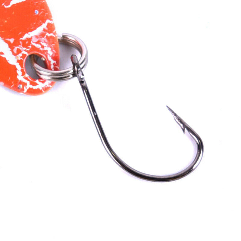 4PCS Mix Color Fishing Spoon Lure Swim Bait Artificial Trout Lure Fishing Tackl@