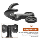 Mustache Face Heavy Duty Hanger Rustic Wall Hook Key Holder Storage Cast Iron