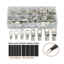140Pcs/set Copper Ring Lug Terminal Heat Shrink Tubing Battery Wire Connect L4C8