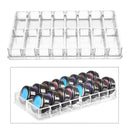 Acrylic Makeup Organizer, 16 Space Compact Palette Display Holder for Women