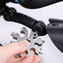 18 In 1 Multi Tool Stainless Snowflake Shape Key Chain Screwdriver 2.4*2.4'' US