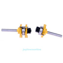 2Pcs Alloy Tongue & Groove Router Bit Set 3/4 Stock 1/4 Shank Woodworking Tools