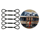 5Pcs Black Rubber Trumpet Slide Stopper Ring Musical Instrument Accessory