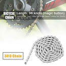 Steel 98 Links MTB Bike Chain Single Speed Sturdy Bicycle Chain for Cycling