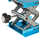 Alumina Lab Lifting Scissor Jack Platform 100x100x150mm - Blue