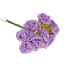100 xMini Artificial Roses Flowers Bouquet Wedding Home Romatic Decor Purple