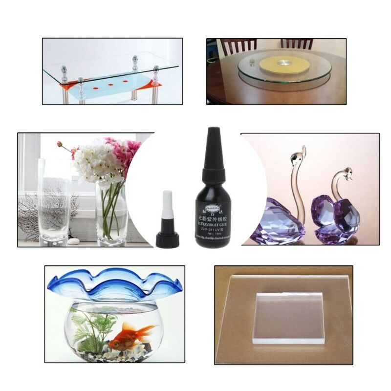 Ultraviolet Glue UV Light Adhesive Strong Bonding For Ceramic Glass Crystal New
