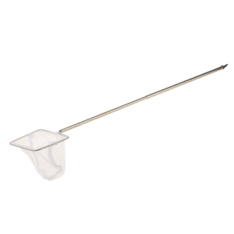 2 Section Telescopic Stainless Steel Folding Fish Landing Net Extending Pole