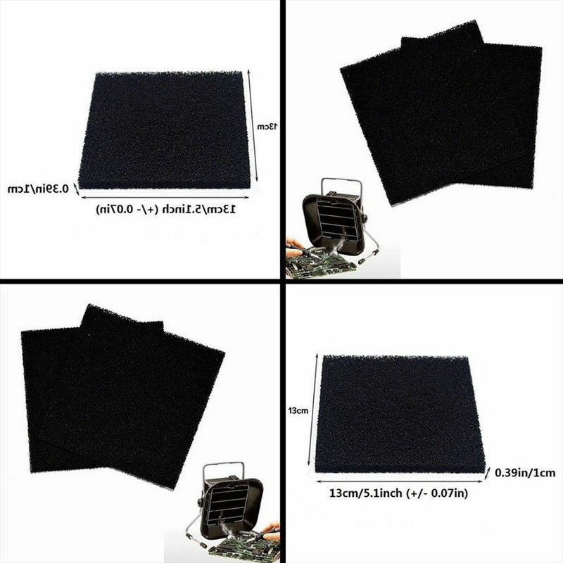 5x Universal Activated Carbon Foam Sponge Air Fume Filter Impregnated Sheet Pad