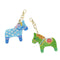 5X Crystal Rhinestone Horse Pendant Car Keyring Bag Keychain Key Ring Chain Gift
