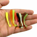 50Pcs Sale Lure Spiral T Fish Soft Bait Softbaits Artificial Baits_Weest F6 K2N4