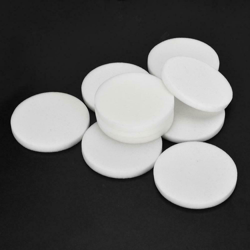10pcs Round Latex Sponge Cosmetic Cleansing Puff Powder Liquid Remover (M) A