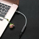 2 In 1 USB to 3.5mm Stereo Jack Headset Audio Adapter Cable Sound Card Adapter