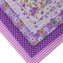 6 Pieces Floral Printed Cotton Fabric Bundle for Scrapbooking Embellishments