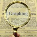 10x Magnifier Wooden Handle Handheld Magnifying Glass Loupe Reading Jewelry 90mm