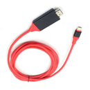 USB-C USB 3.1 Type C to HDMI 4K Adapter Cable for Phone Laptop 2 Meters Red