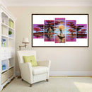 Rowing 5D DIY Full Drill Diamond Painting 5-pictures Combination Kits Craft
