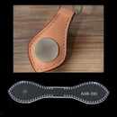 Pack of 2 Acrylic Leather Templates Key Chain Pattern Stencil Tool