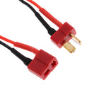 2pcs T Plug (Deans) to JST Plug Battery Connector with 13cm 14awg Cable Wire