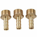 5Pcs 3/8 inch PT Thread 8mm Air Water Fuel Hose Brass Barb Fitting Adapter V6N2