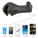 2 in 1 Car Seat Back Headrest Hook Hanger Holder For Bag Cloth Phone Stand Clip