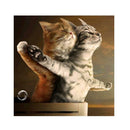 30cmx30cm Cat Couples 5D Diamond DIY Painting Craft Kit Home Hanging Decor