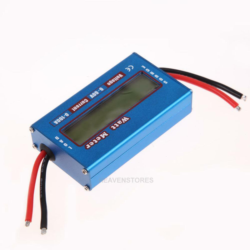 Simple DC Power Analyser Watt  Volt Amp Meter 12V 24V Solar Wind Analyzer hv2n