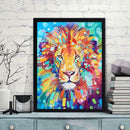 5D DIY Full Drill Diamond Painting Lion Cross Stitch Embroidery Mosaic Kit
