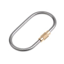 Portable Mini Outdoor Camping Hiking Keychain Carabiner Screw Lock Hook Clip